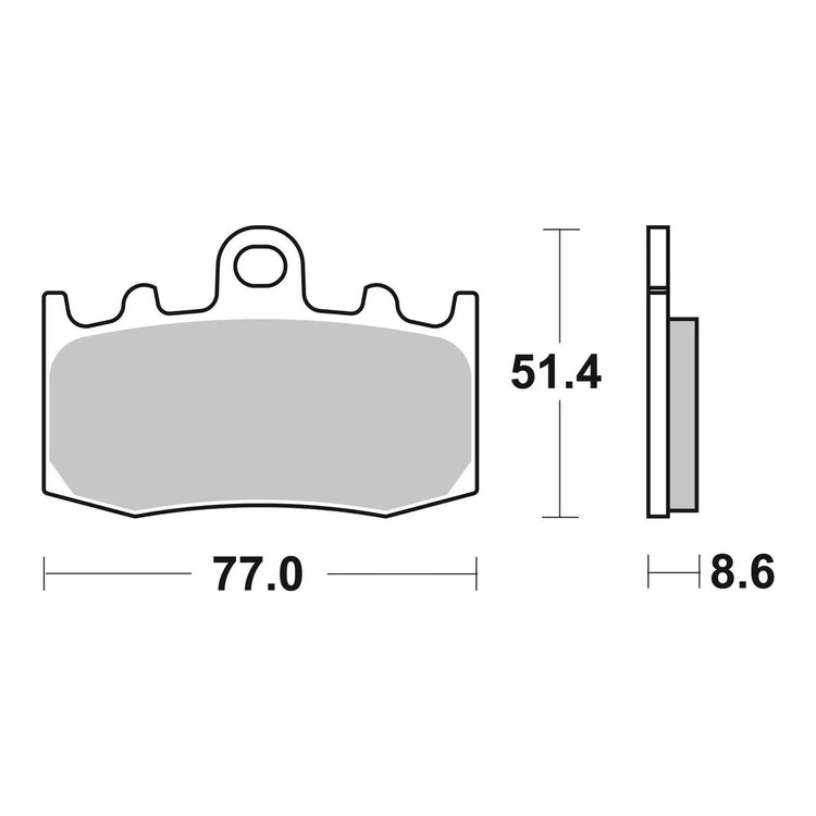 Brembo Prime Brake Pad Sinter Front 07BB26SA