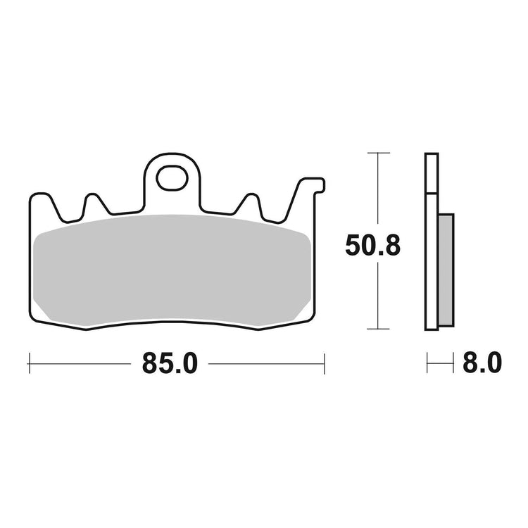 Brembo Prime Brake Pad Sinter Front 07BB38SA