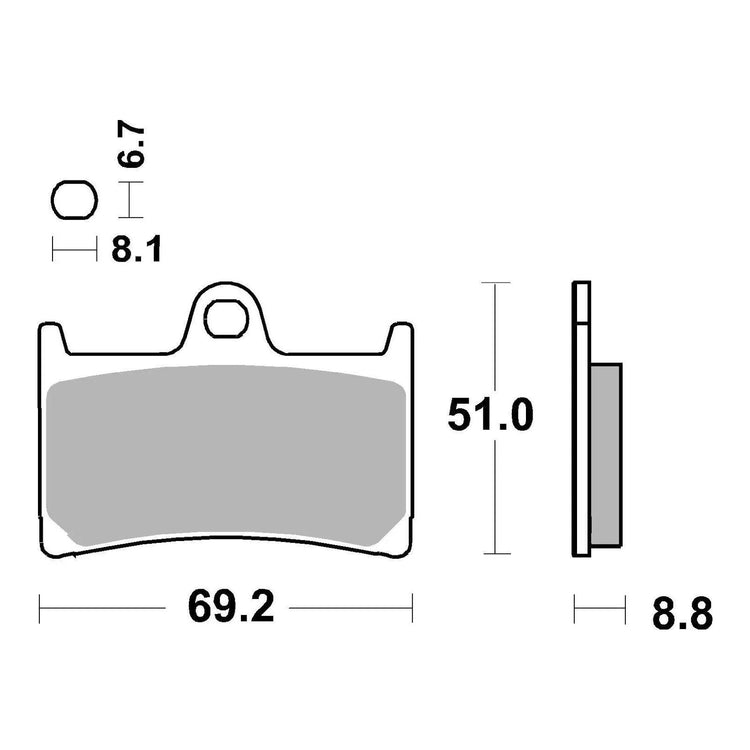 Brembo Xtra Brake Pad Sinter Front 07YA23SR