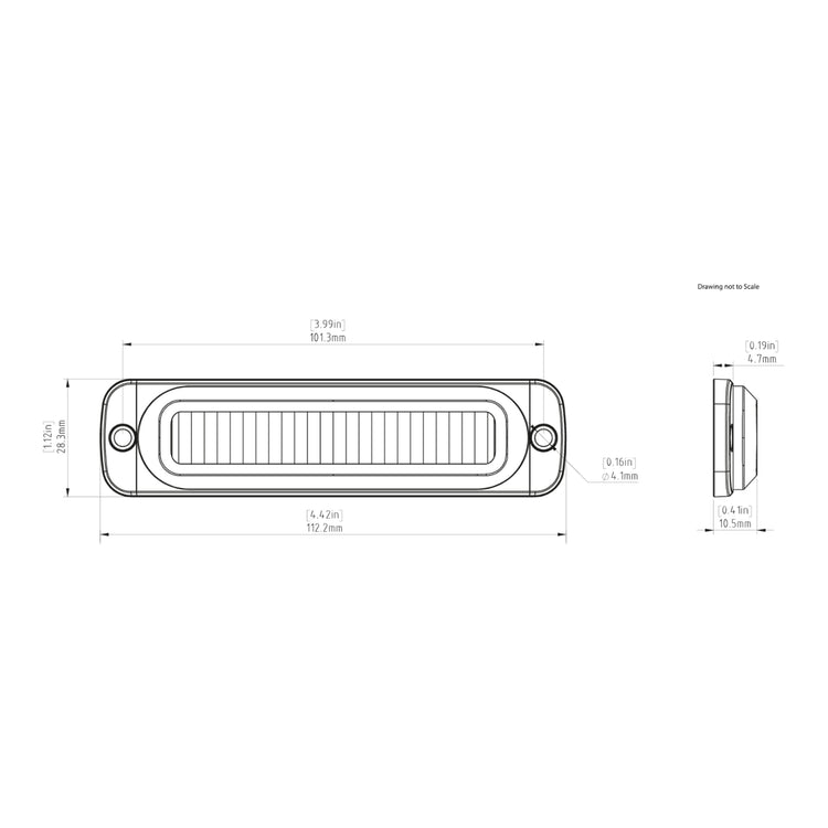 Denali B6 LED Brake Light Module - 6 LEDs Red 12V