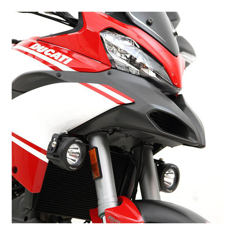 Denali Auxiliary Light Mount Brackets - Ducati Multistrada 1200 (All) '10-'14