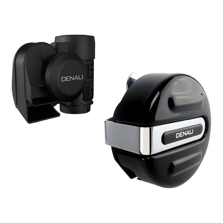Denali SoundBomb V- Twin Air Horn with Mount & Cover - Gloss Black