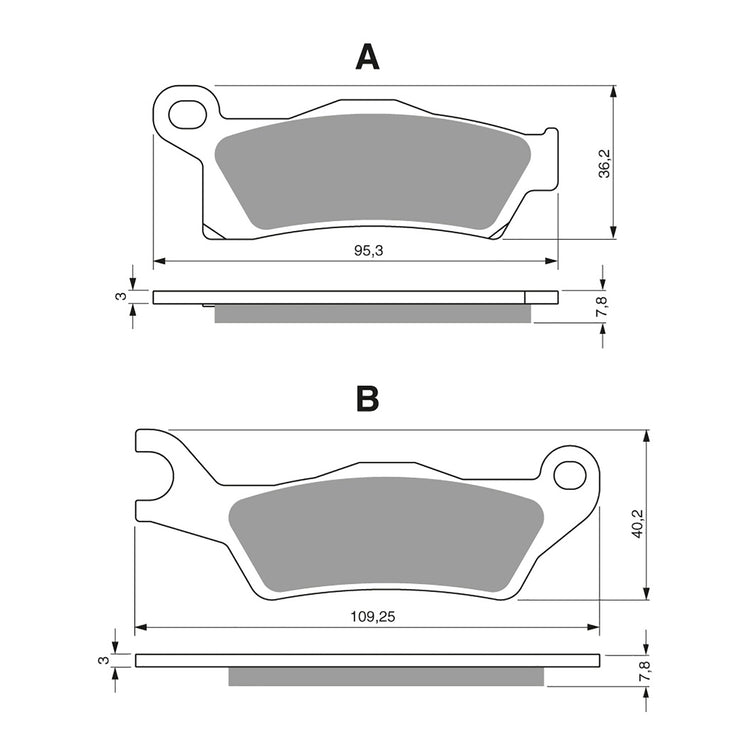 GOLDfren Brake Pads Off-Road Racing GF310 - K5 ( PR450 )