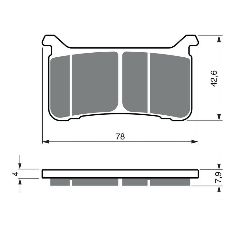 GOLDfren Brake Pads GF386 - S33