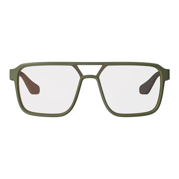 Leatt TheViz Sunglasses Pyrenees - Satin Green Polarized Silver 20 VLT