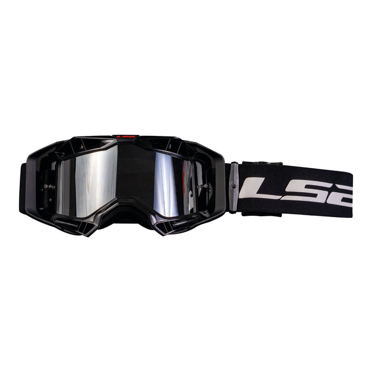 LS2 Aura Pro Goggle - Black with Iridium Lens