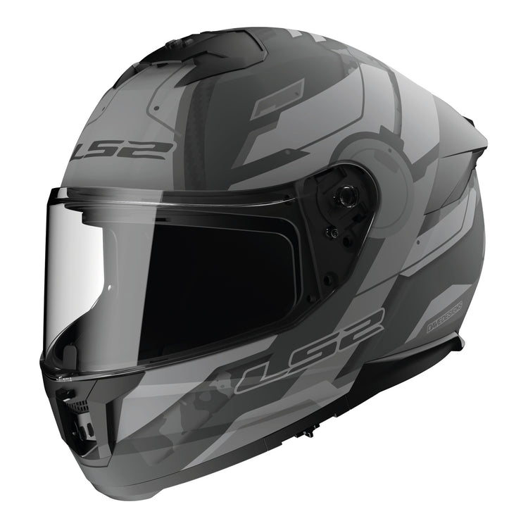 LS2 FF808 Stream II Shadow Helmet - Matte Titanium / Grey 06