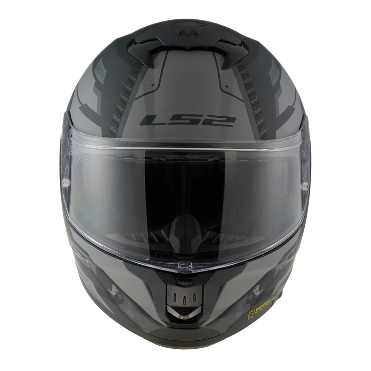 LS2 FF808 Stream II Shadow Helmet - Matte Titanium / Grey 06