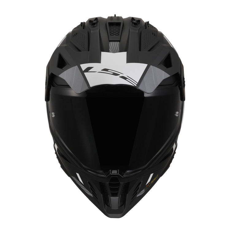 LS2 MX702 Pioneer II Hill Helmet - Matte Black / White 06