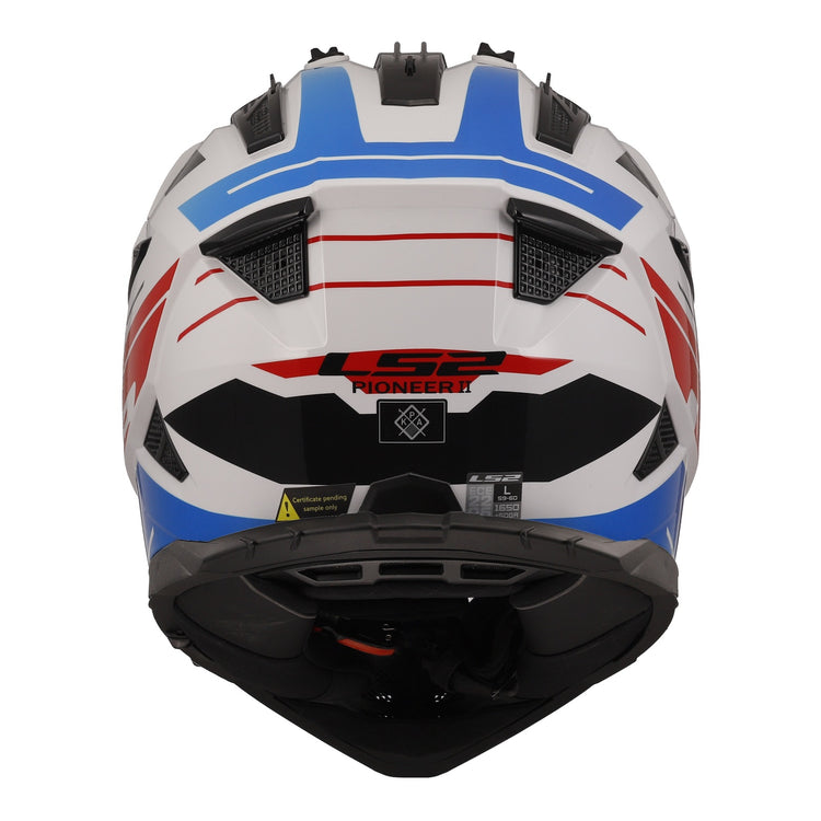 LS2 MX702 Pioneer II Namib - White / Red / Blue 06