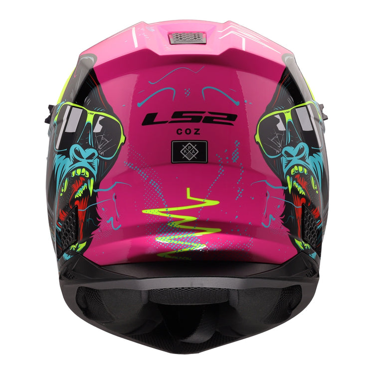 LS2 MX706J COZ Gorilla Junior Helmet - Gloss Purple
