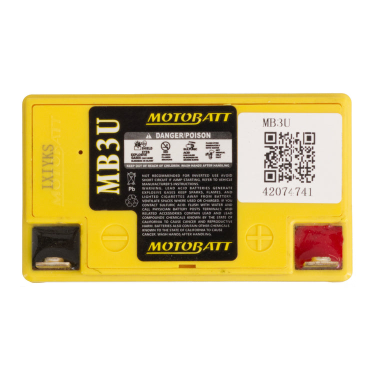 Motobatt Battery Quadflex AGM - MB3U