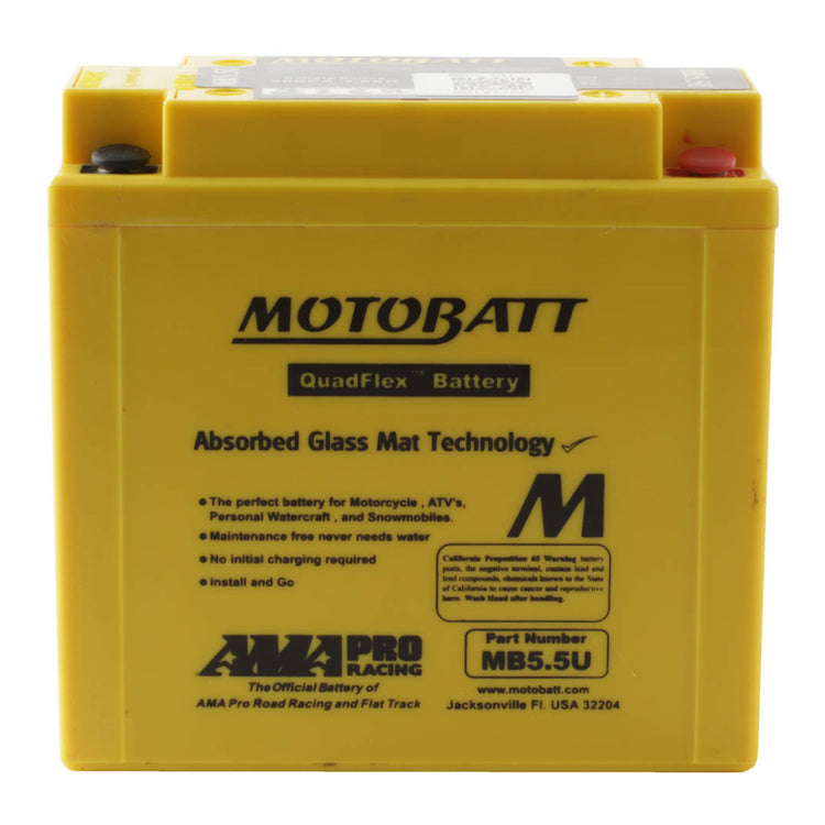 Motobatt Battery Quadflex 12V AGM - MB5.5U *10