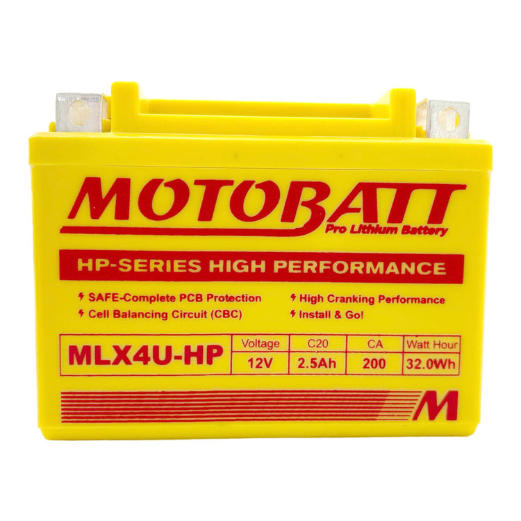 Motobatt Pro Lithium Battery MLX4U-HP *10