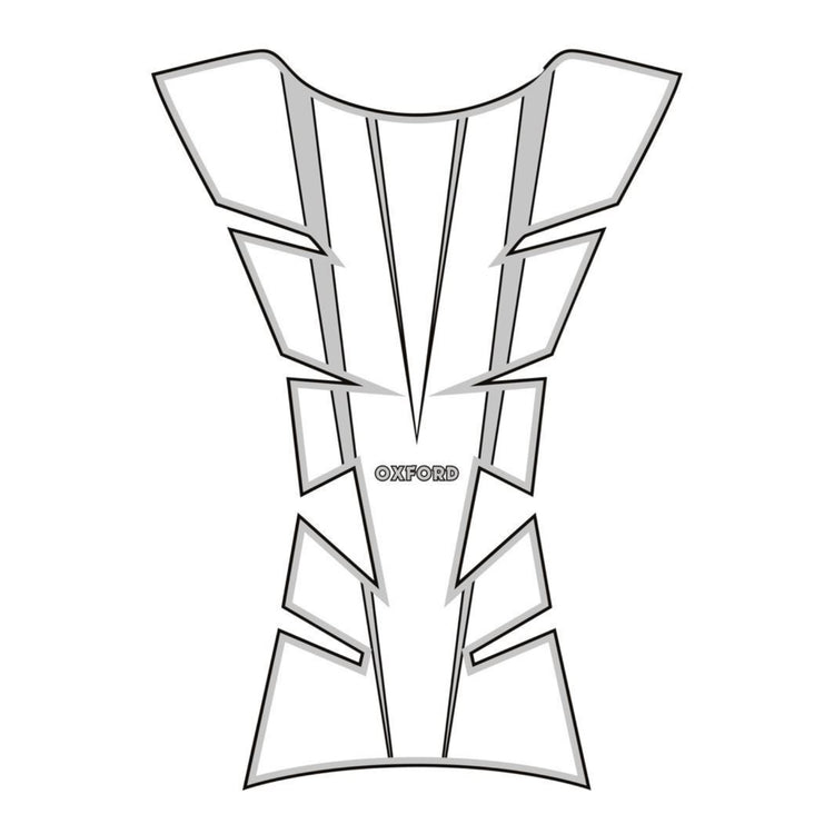Oxford Sheer Arrow Tank Pad - Silver