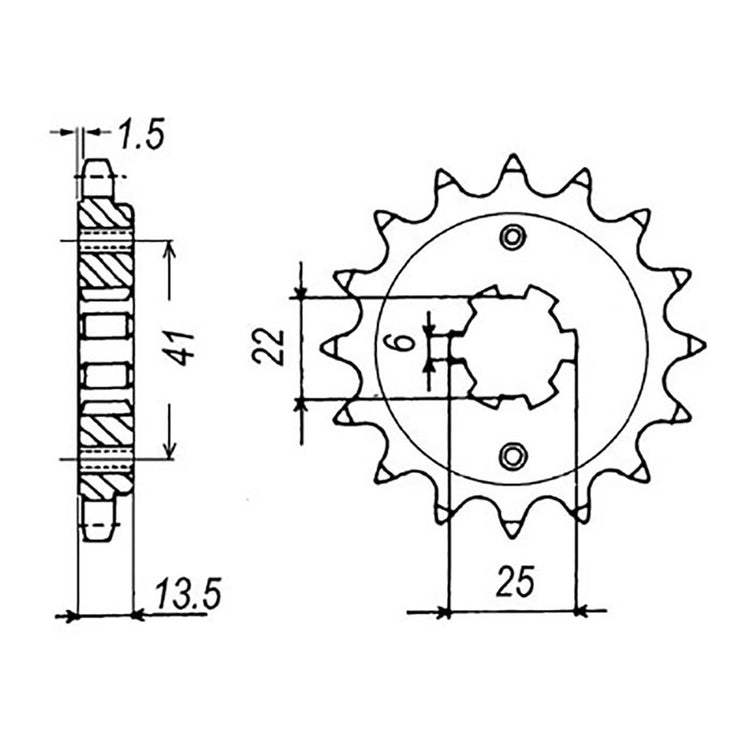 MTX 293 Steel Front Sprocket #520 (10-MM9)