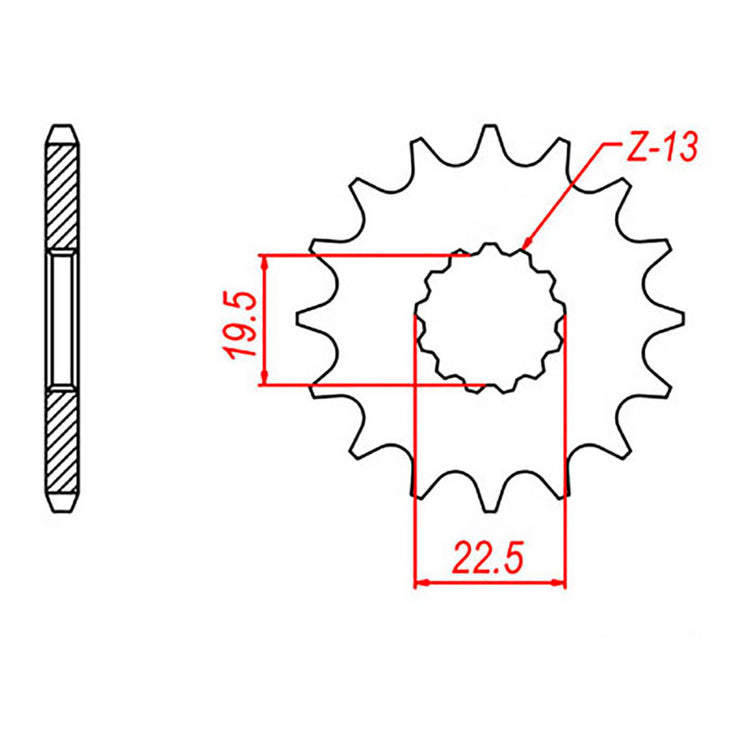 MTX 435 Steel Front Sprocket #530 (10-332)