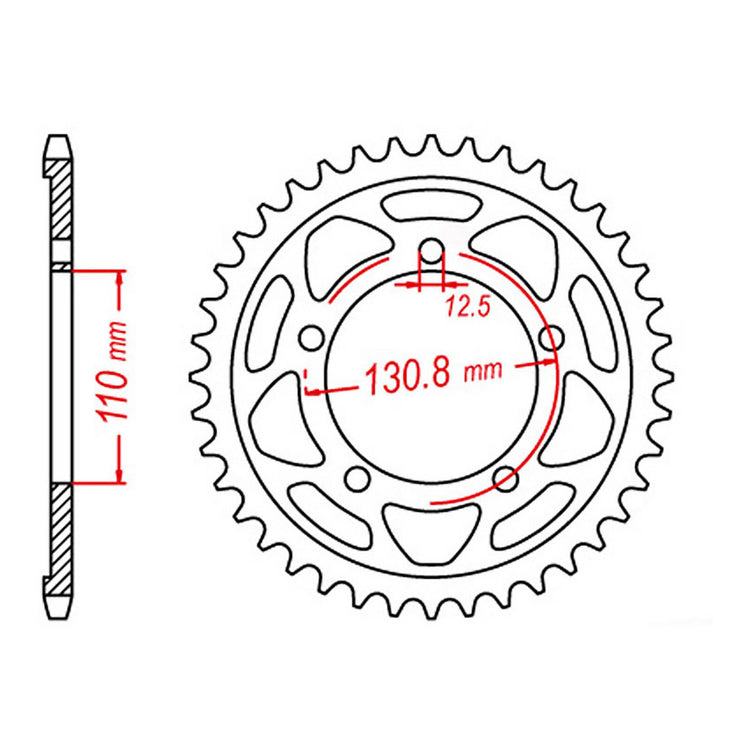 MTX 007 Steel Rear Sprocket #525 (11-BM7)