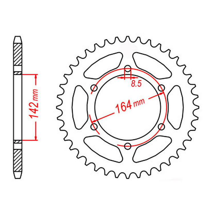 XAM Sprocket Kit HYOSUNG GT250R X-Ring Gold 14/46