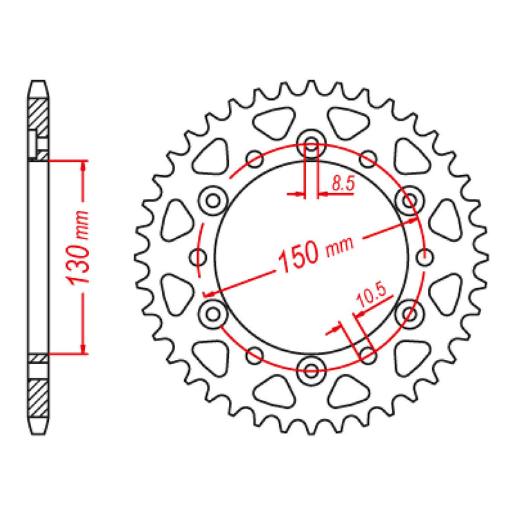 XAM Sprocket Kit Yamaha FZ6/R '10-'15 X-Ring Gold 16/46