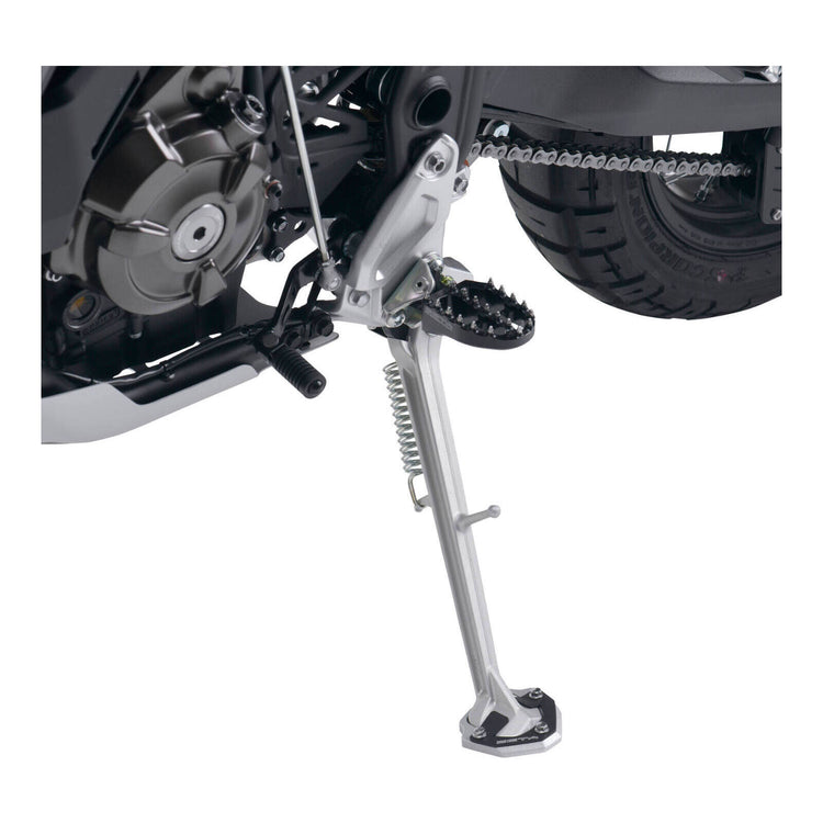 Zeta Side Stand Extender - Black / Silver - Yamaha Tenere 700 ('20-)