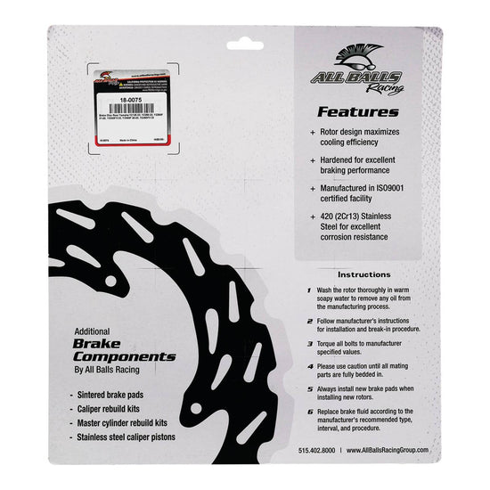 Brake Disc Rear – 18-0075