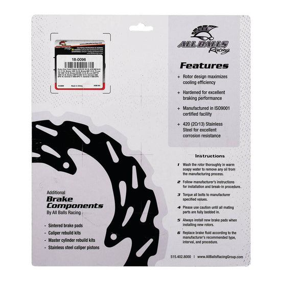 Brake Disc Front / Rear – 18-0096