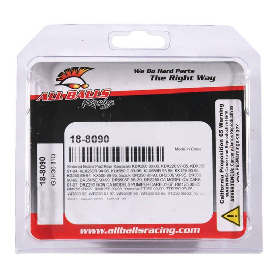 Sintered Brake Pad Rear 18-8090