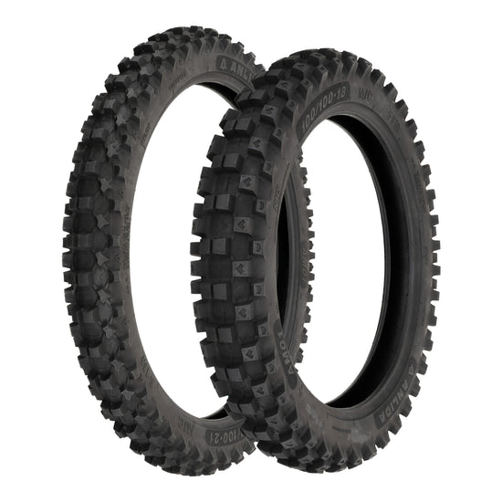 Anlida AM01 Tyre Set 80/100-21 Front & 100/100-18 Rear (NHS)