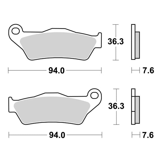 Brembo Upgrade Brake Pad Sinter Front 07BB04SX