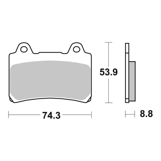 Brembo Prime Brake Pad Sinter Front 07YA35SA