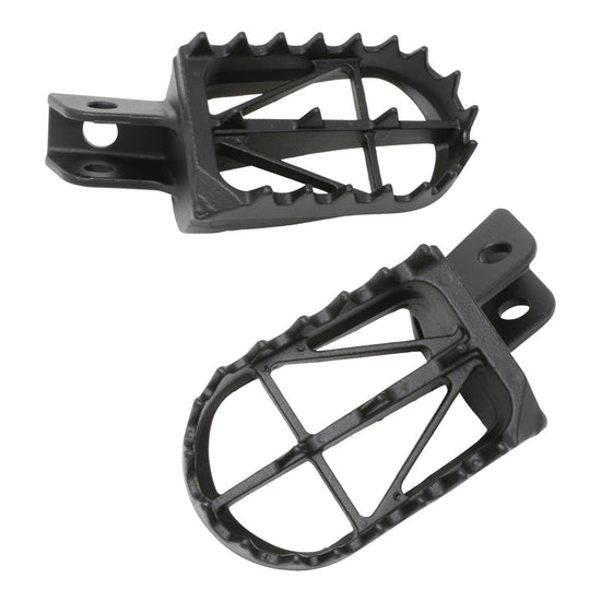 Zeta Wide Chromoly Mid Foot Pegs - Kawasaki KLX110 / KLX110L / Suzuki DR-Z50 / D