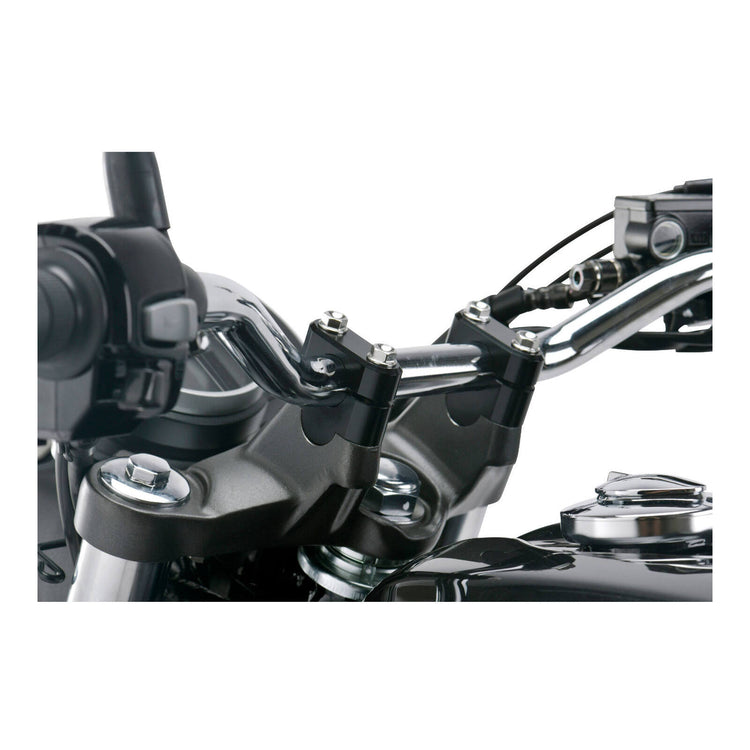 Zeta Handlebar Rise Kit 19mm Height - 22.2mm Bar - Black