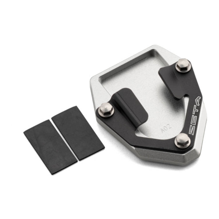Zeta Side Stand Extender - Black / Silver - Honda CRF1000L Africa Twin / Adventu