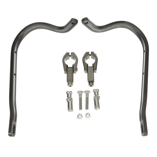 Zeta Armour Handguards Bent for 28.6mm Handlebars - Titanium