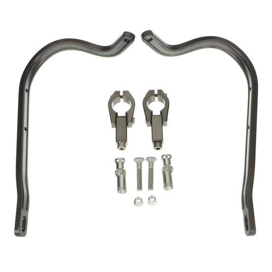 Zeta Armour Handguards Bent for 28.6mm Handlebars - Titanium