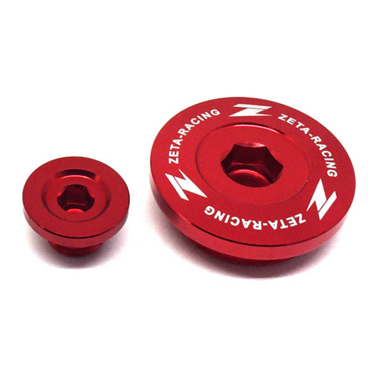 Zeta Engine Plug Set - Kawasaki KX250F ('11-'19), KX450F ('09-'18) - Red