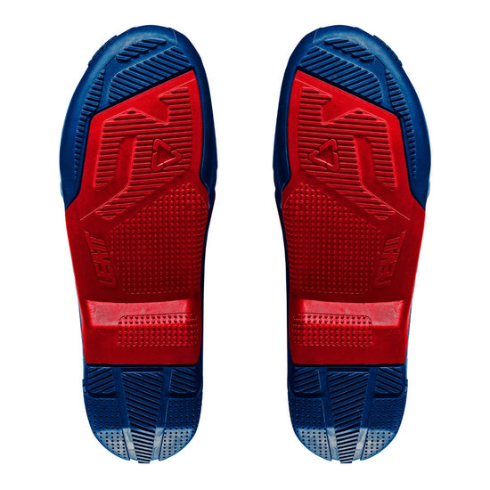 Leatt 4.5/5.5 Boot Outer Sole - Blue / Red [Pair]