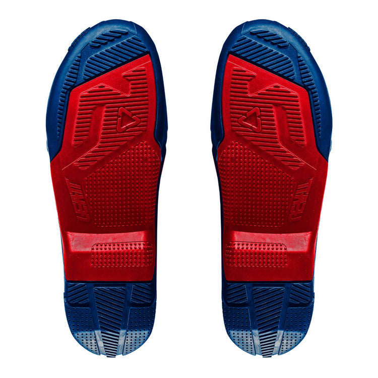 Leatt 4.5/5.5 Boot Outer Sole - Blue / Red [Pair]