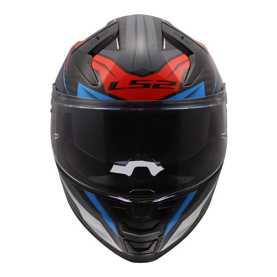 LS2 FF811 Vector II Carbon Savage Helmet - Blue / Red
