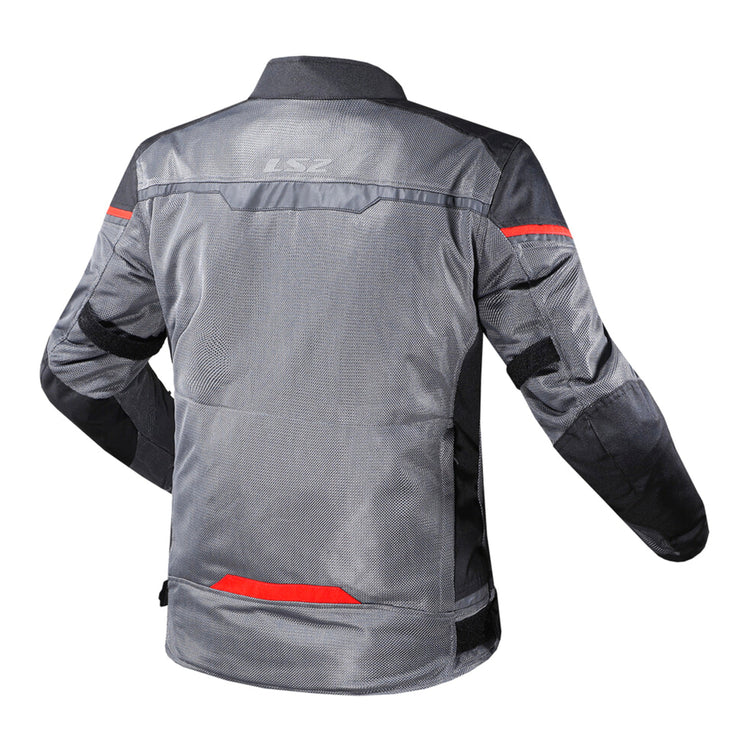 LS2 Riva Men's Jacket - Black / Dark Grey / Red