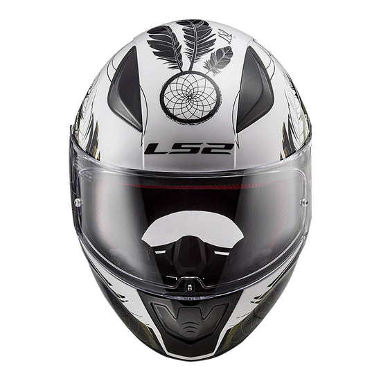 LS2 FF353 Rapid II Boho Helmet - White / Black / Purple 06