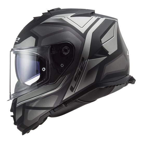 LS2 FF800 Storm II Faster Helmets - Matte Titanium 06