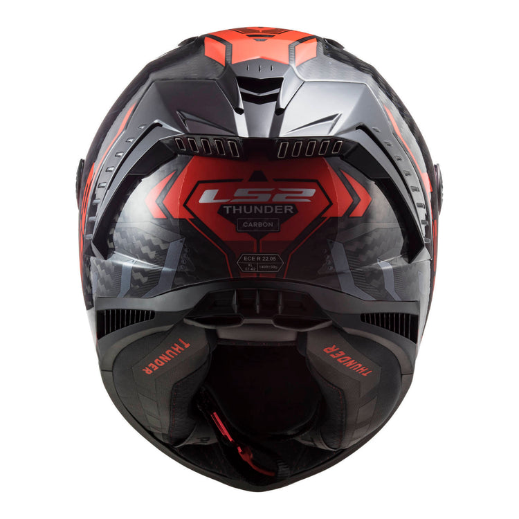 LS2 FF805 Thunder Carbon Sputnik - Metal Red 06