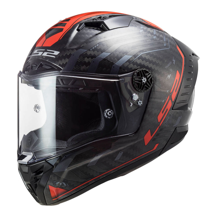 LS2 FF805 Thunder Carbon Sputnik - Metal Red 06