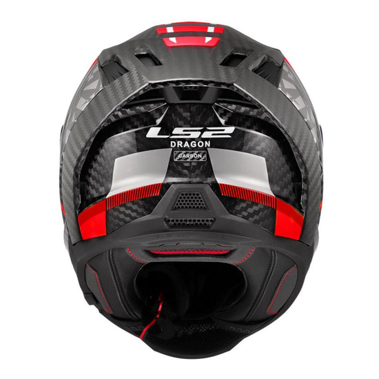 LS2 FF807 Dragon Carbon Trax Helmet - Black / Carbon