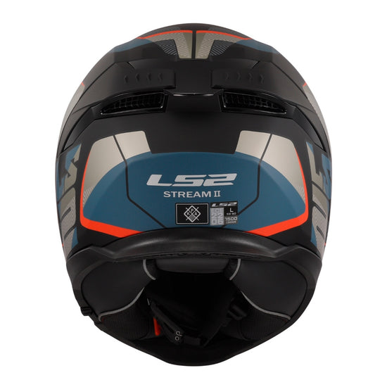 LS2 FF808 Stream II Road Helmet - Matte Black / Blue 06