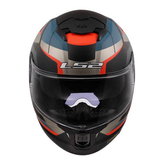 LS2 FF808 Stream II Road Helmet - Matte Black / Blue 06