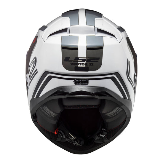 LS2 FF811 Vector II Metric Helmet - White / Titanium / Silver