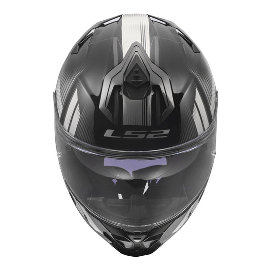 LS2 FF817 Challenger II Nitro Helmet - Black / Grey
